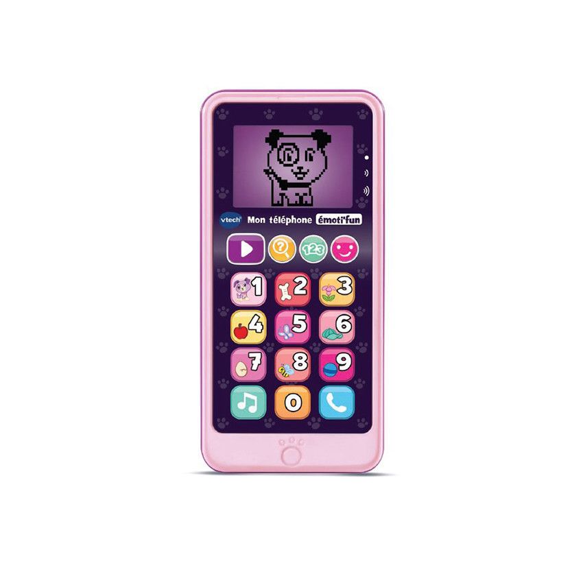 Téléphone éducatif Emoti'Fun - Rose - Ecru