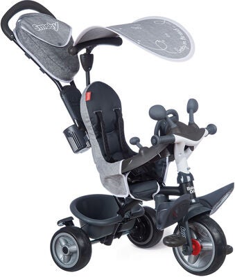 Smoby Trehjuling Baby Driver, Grå
