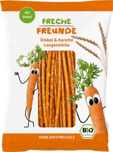 Freche Freunde Laugensticks Karotte, 75 g