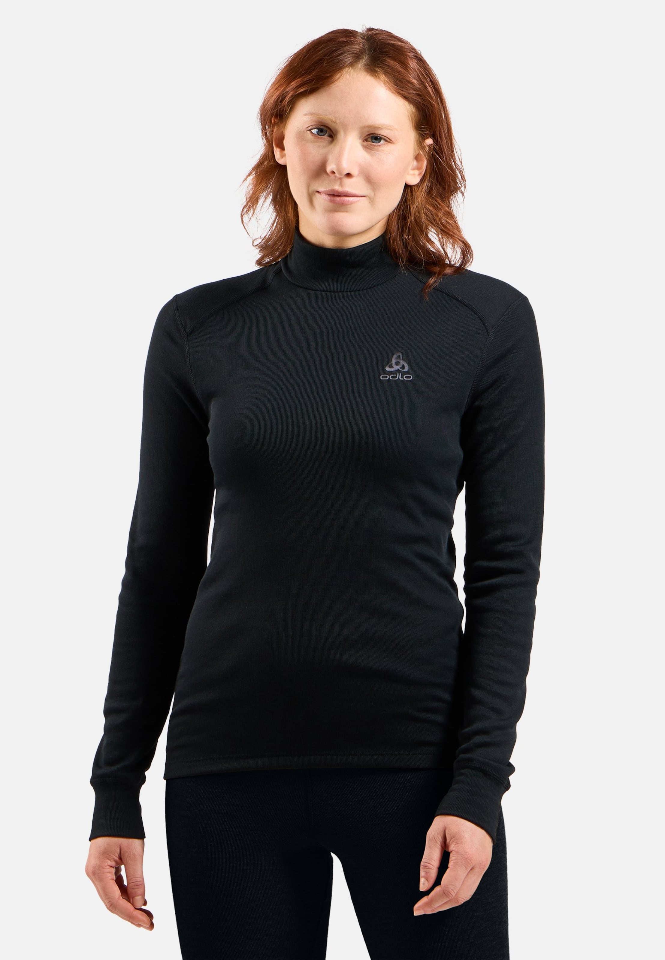 Active Warm Base Layer mit Rollkragen in black