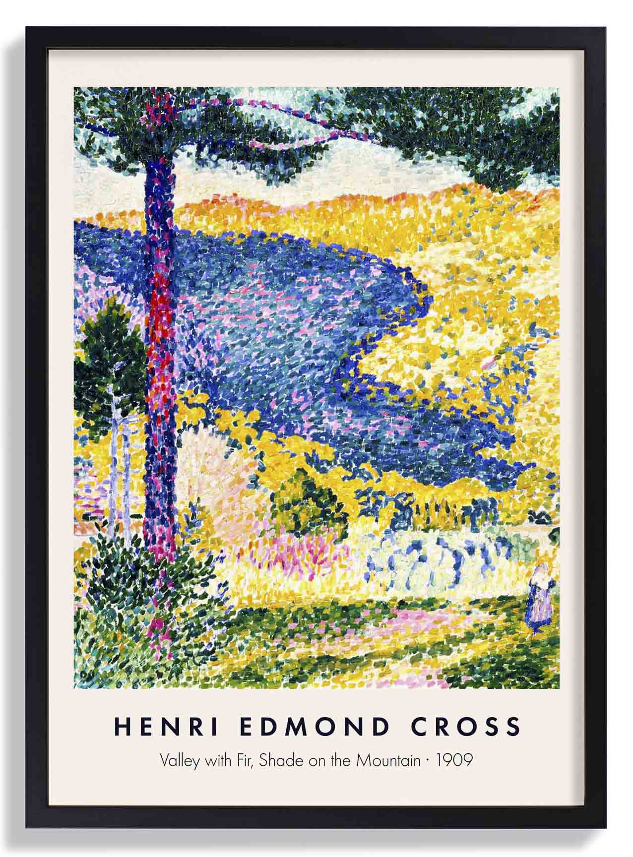 Tal mit Tanne, Schatten auf dem Berg von Henri Edmond Cross