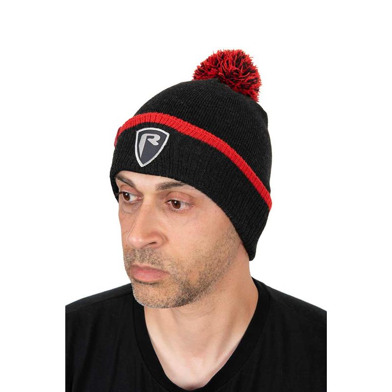 Bonnet Homme Fox Rage Voyager Dark Grey Bobble Hat - Noir