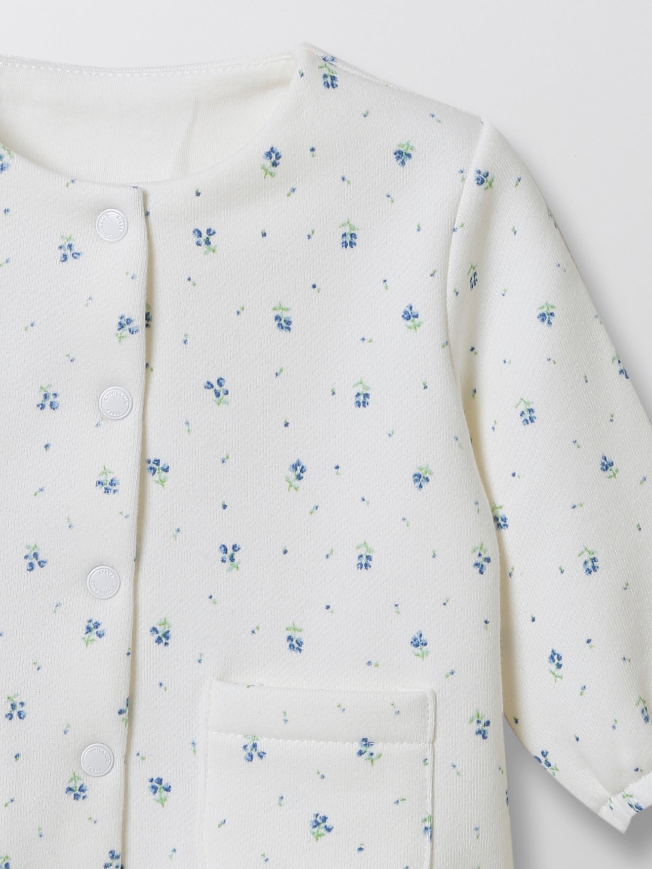 Cardigan en molleton bébé