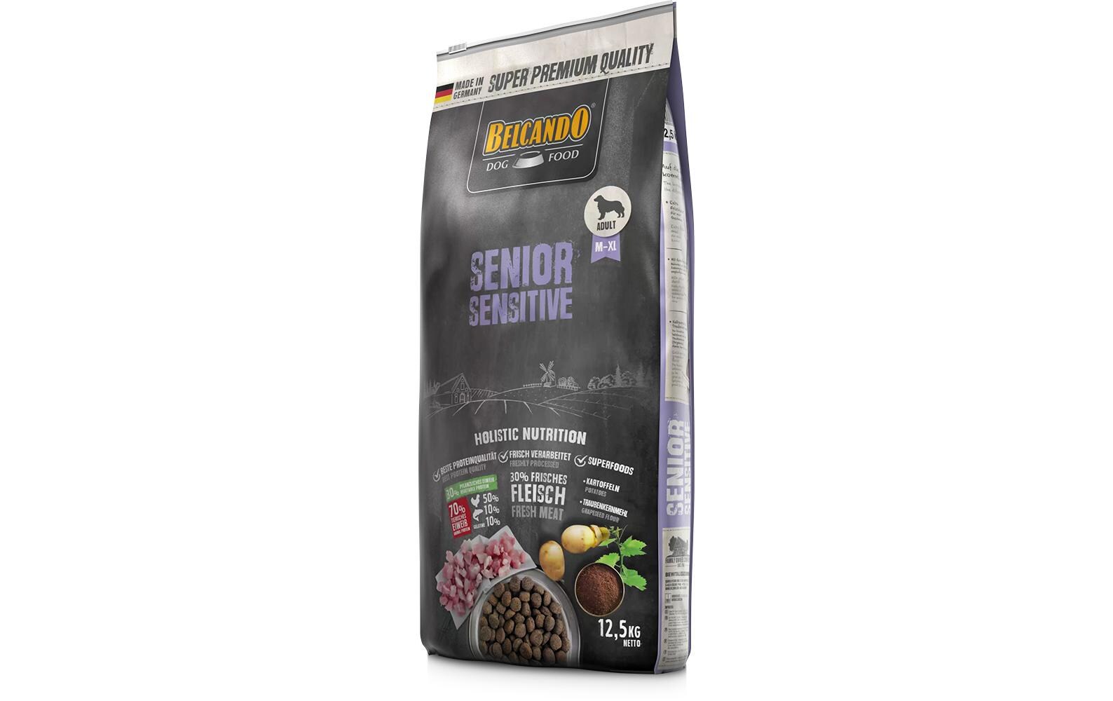 Trockenfutter Senior Sensitive, 12.5 kgAlleinfuttermittel für ältere Hunde