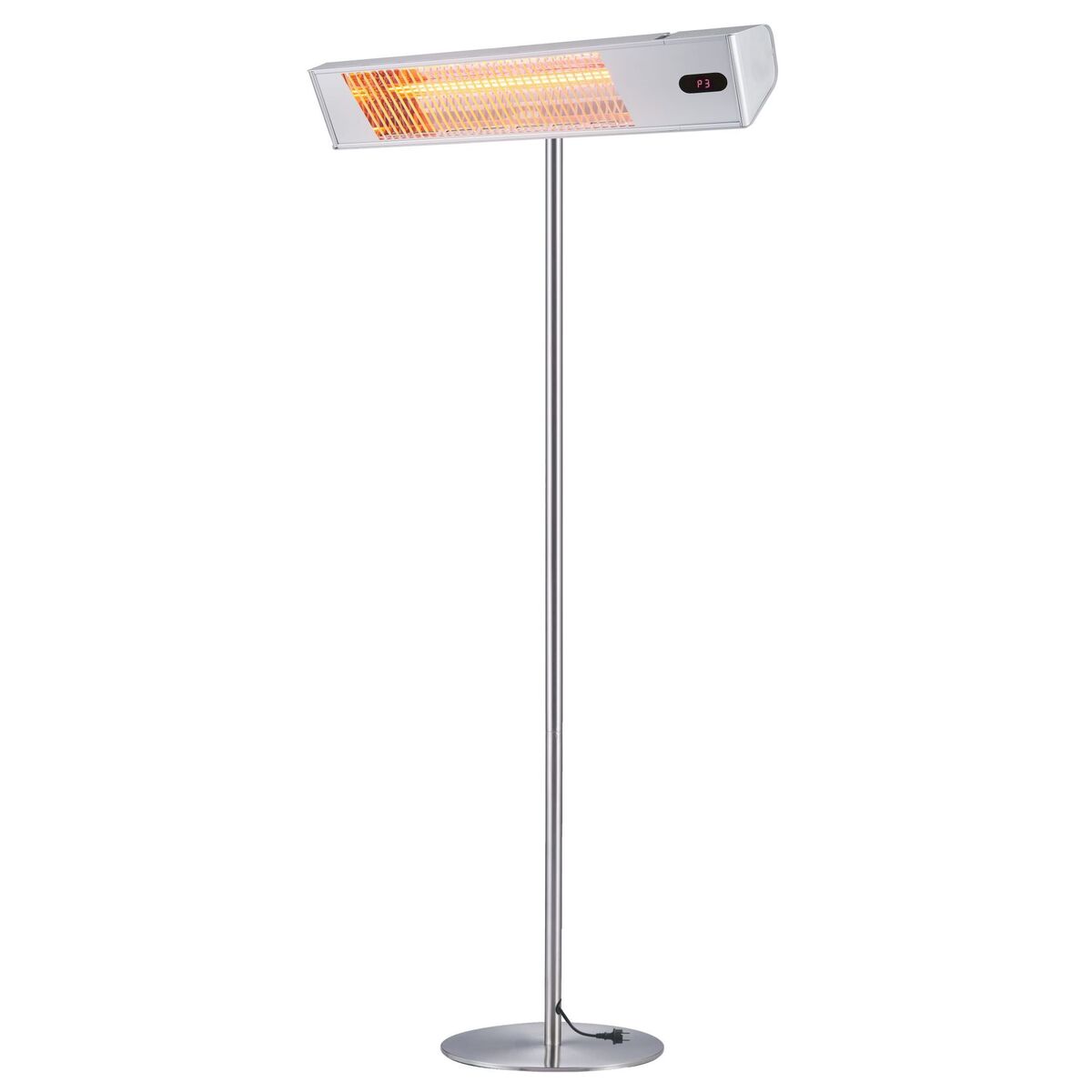 Chauffage a infrarouge 2000w sined heat ira inox wifi avec poteau