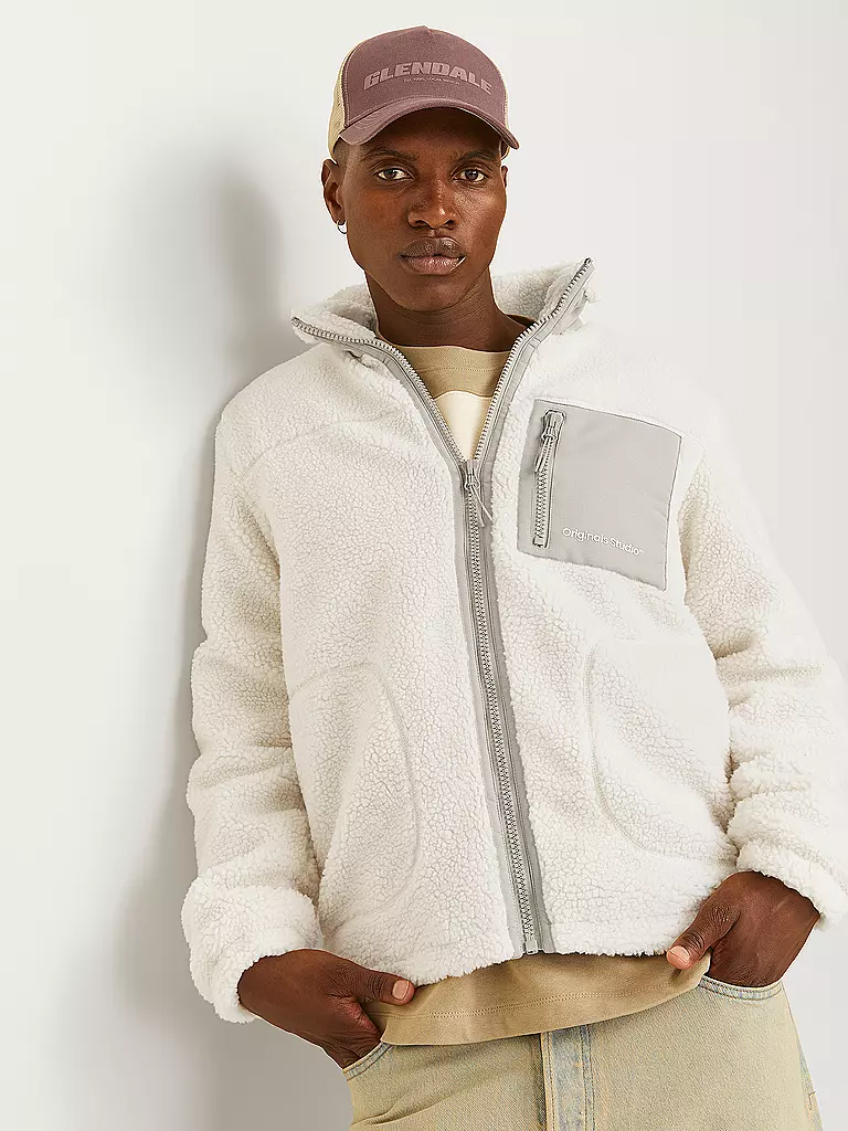 JACK & JONES Jacke in Felloptik JORVESTERBRO beige