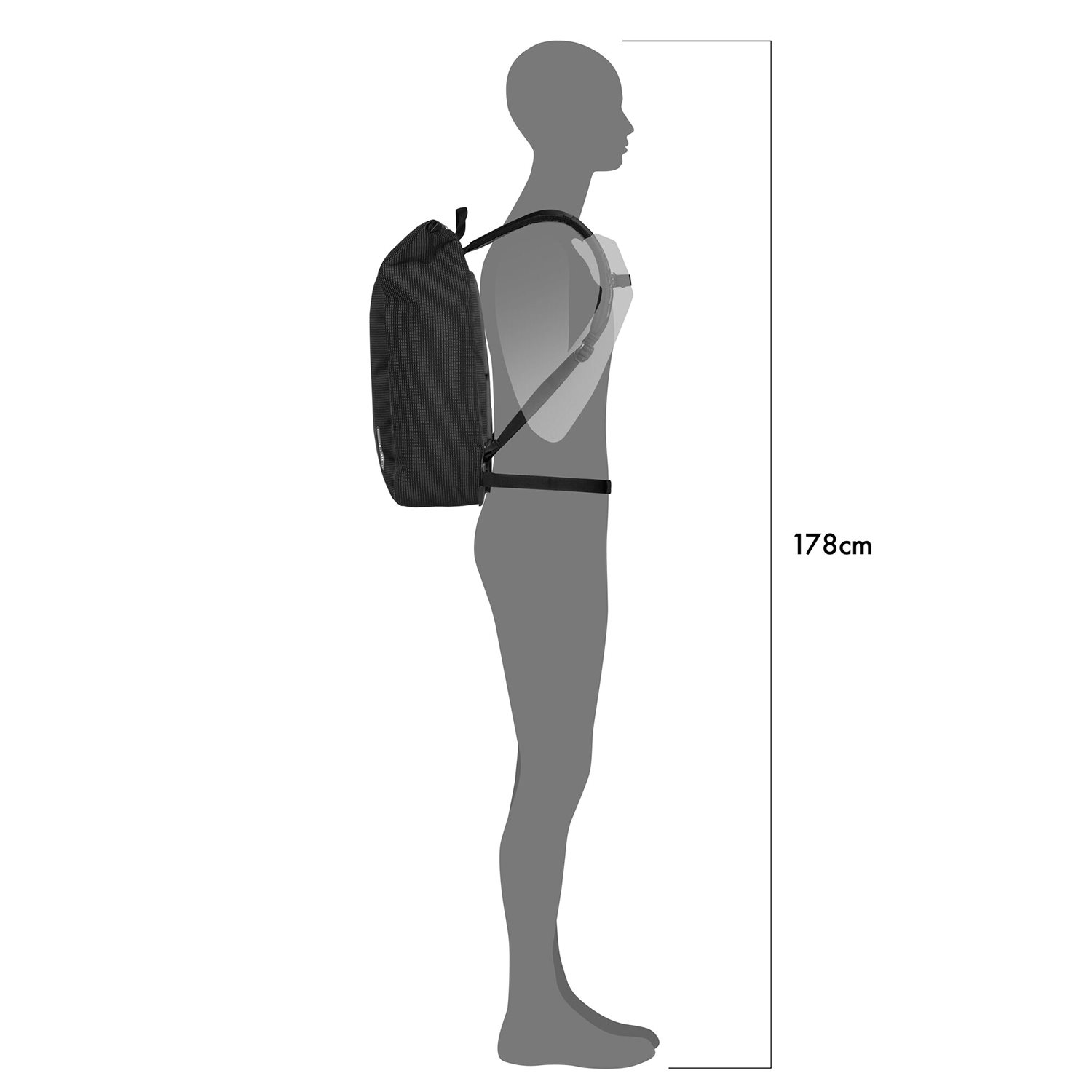 Ortlieb Velocity High Visibility 23 L black-reflective