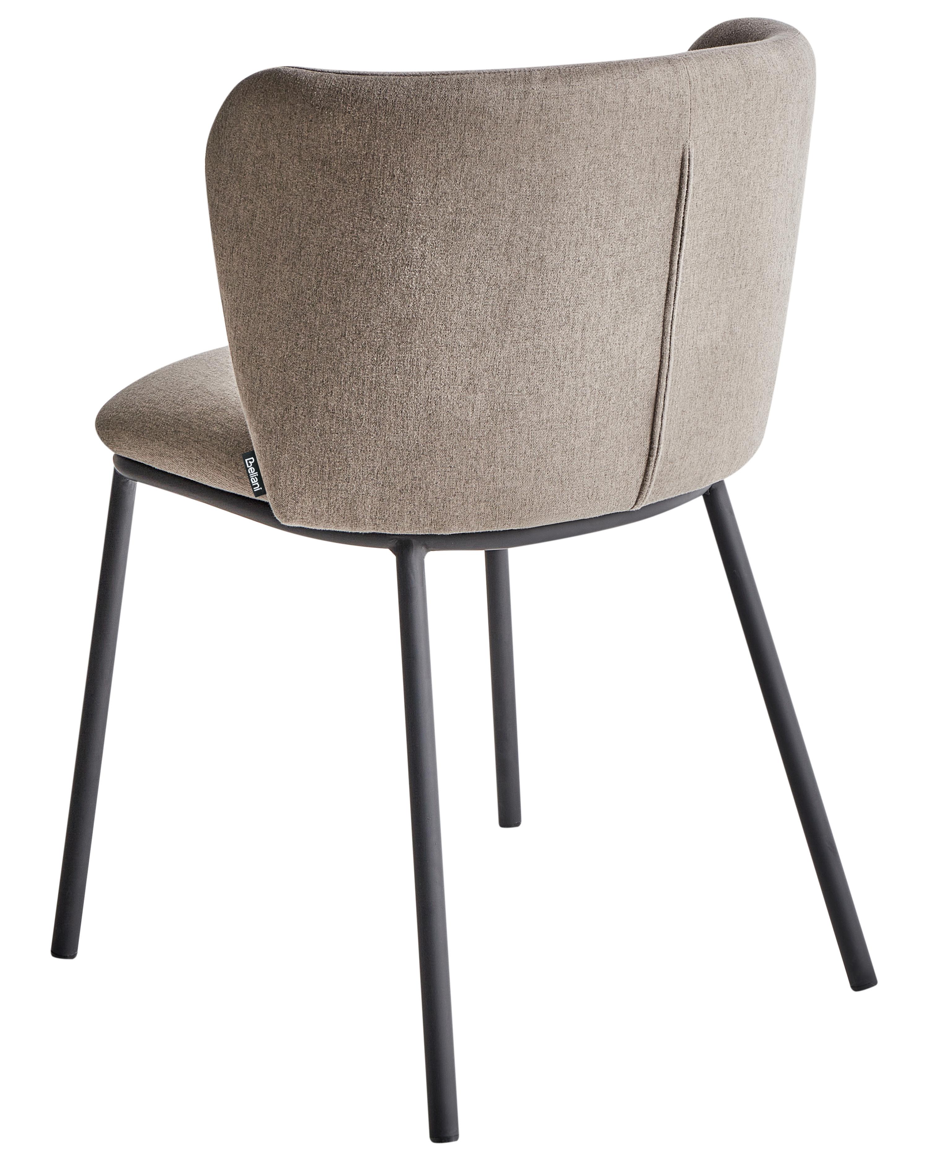 Set van 2 eetkamerstoelen MINA Stof Taupe