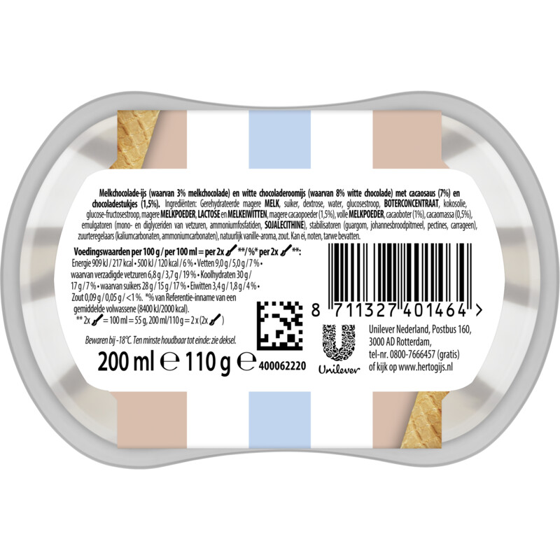 Hertog Ijssalon mini drie chocolades