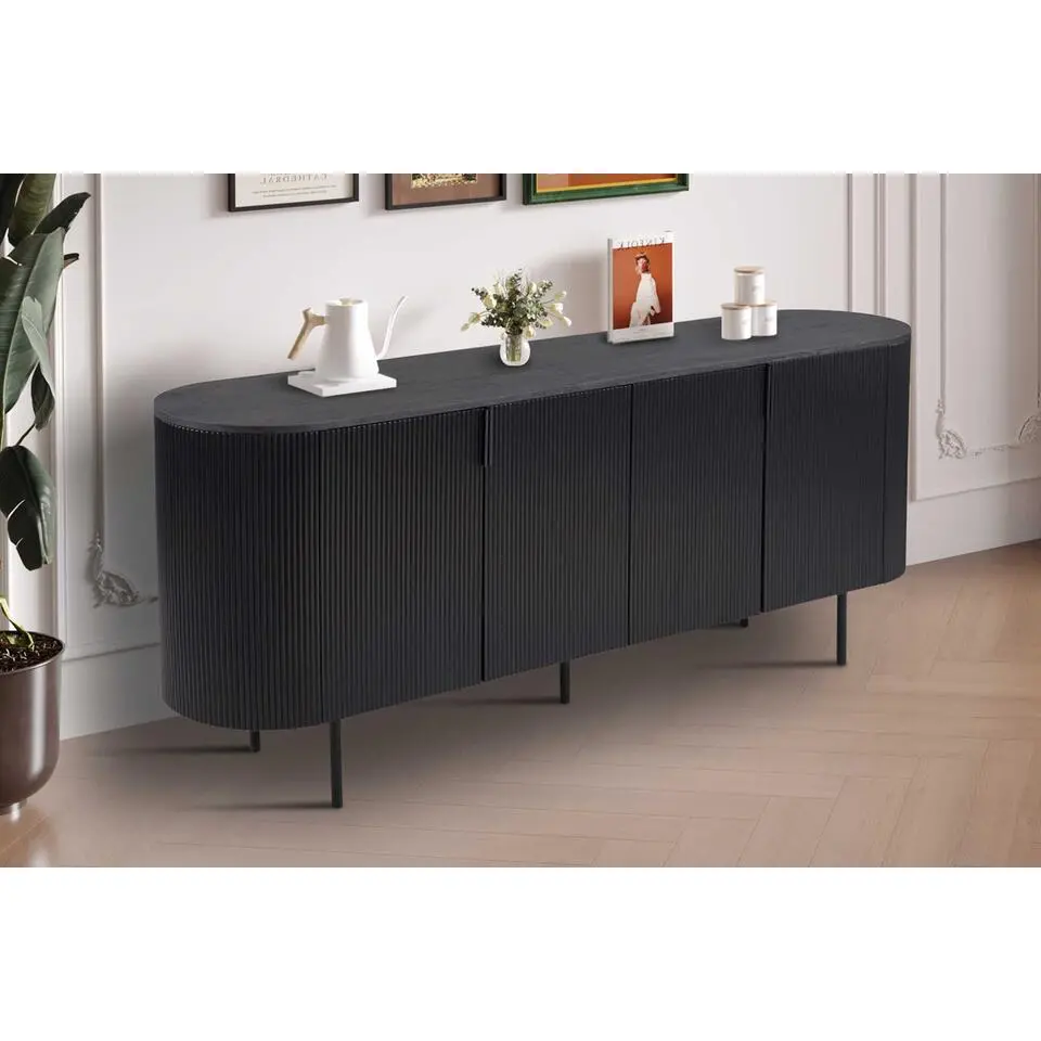 Rousseau Dressoir Lagos - 200 x 45 x 80 cm - Donkerbruin