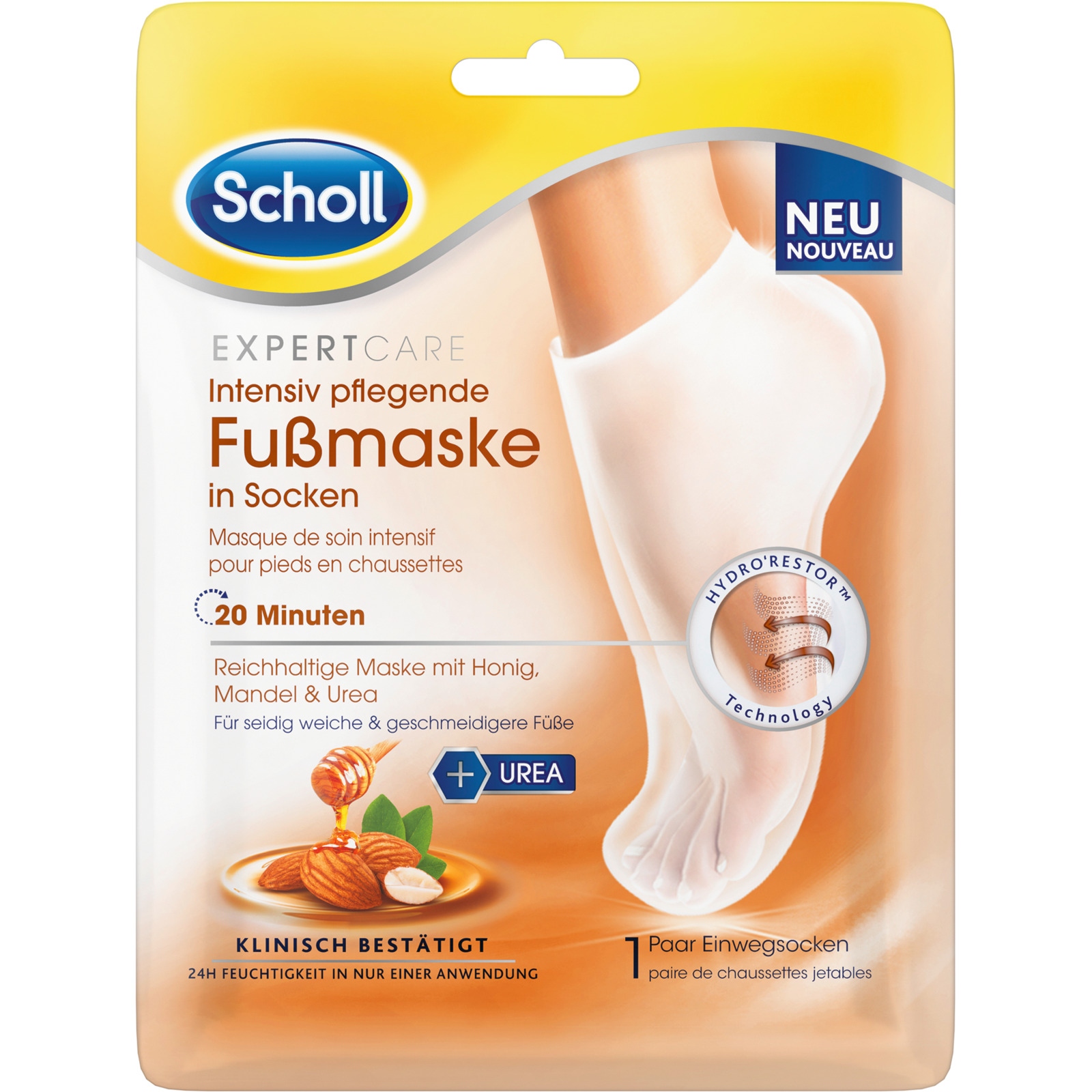 Scholl Fussmaske intensiv pflegend 1 Paar