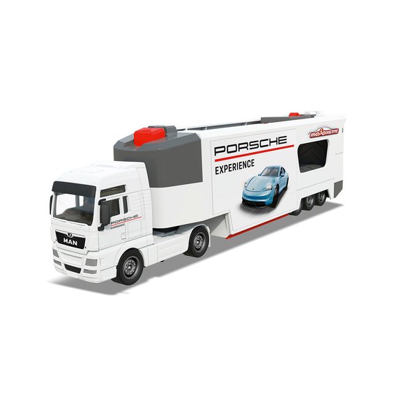 Majorette - Playset Camion Porsche + Véhicules