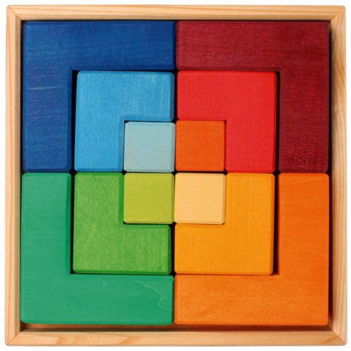 Grimm's blokkenpuzzel vierhoek groot