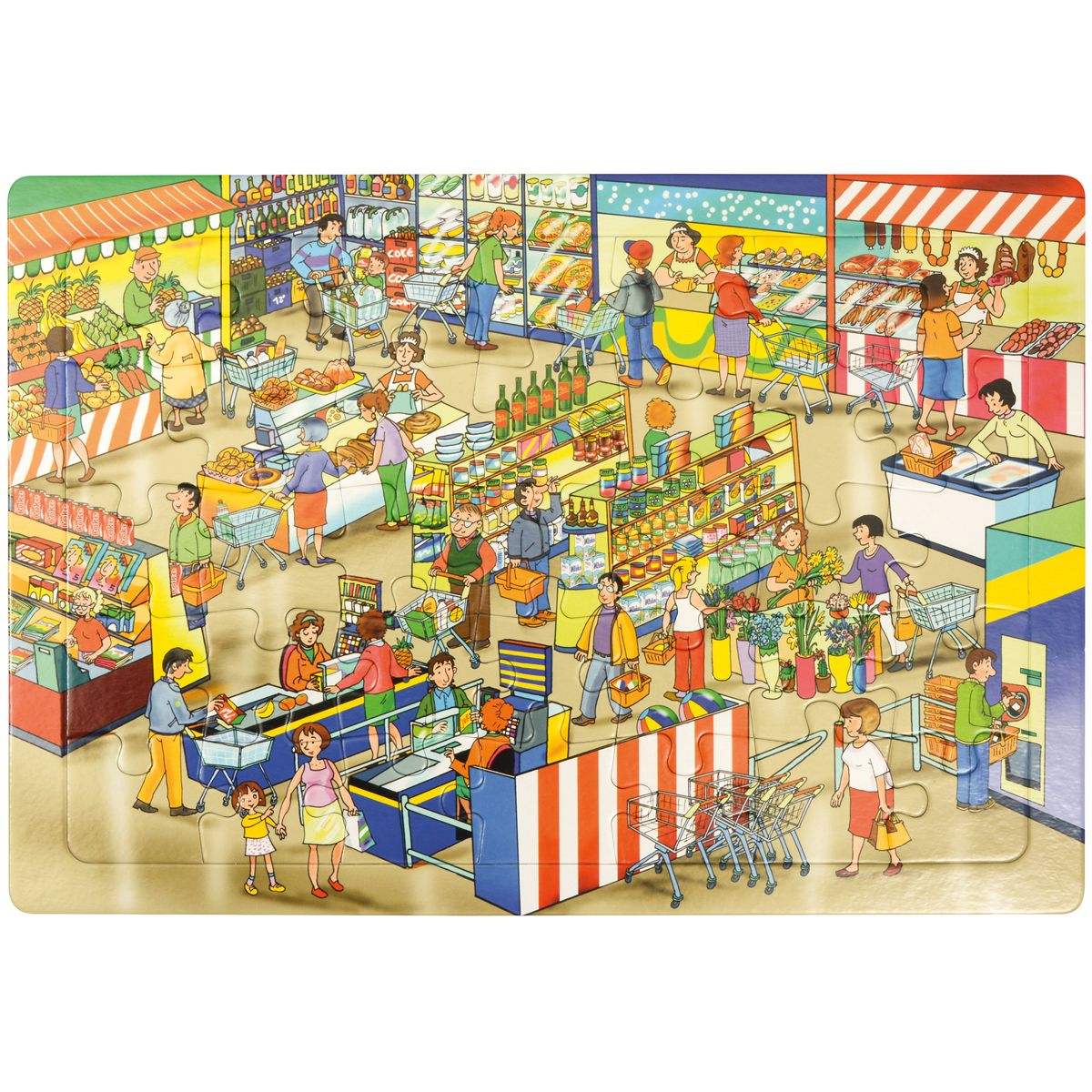 EDUPLAY Puzzle Markt