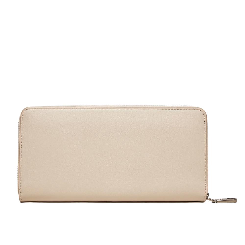 Calvin Klein Jeans Portefeuille Beige Femme Calvin Klein Jeans Sculpted Zip