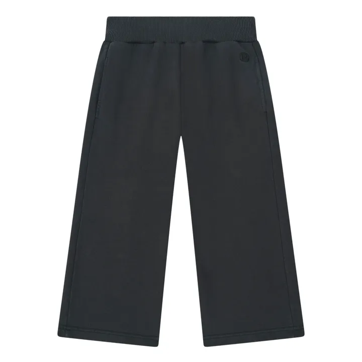 SMALLABLE BASICS Pantalon Fille Droit Molleton Bio | Noir