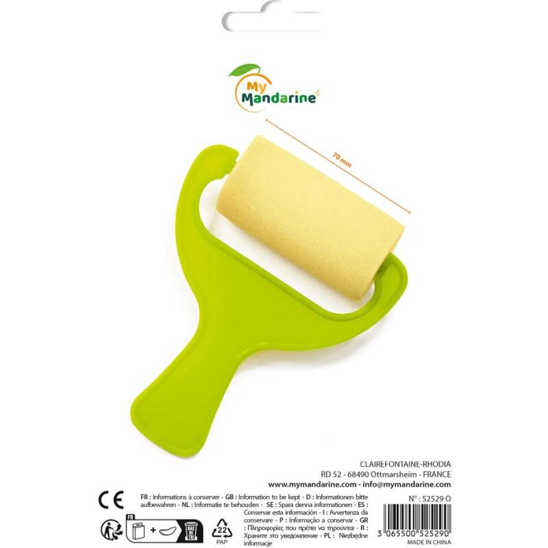 Rouleau éponge (largeur 7 cm) - Vert