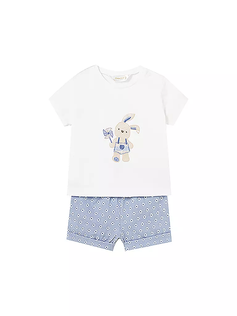 MAYORAL Baby Set 2-teilig T-Shirt und Shorts hellblau
