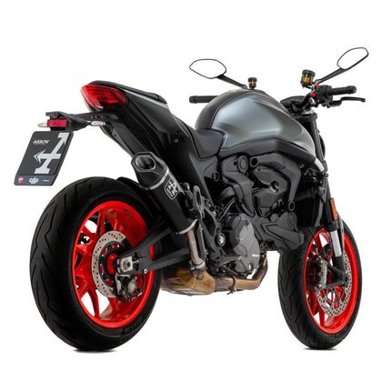Silencieux Arrow indy race embout carbone - Noir