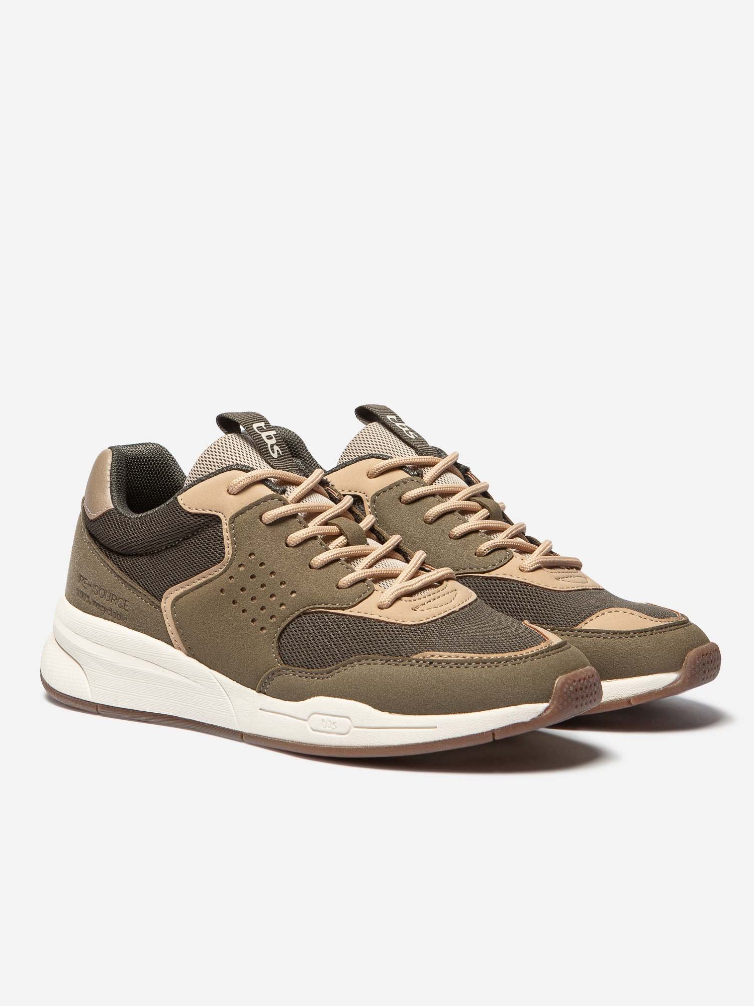Baskets Femme Recyclable Kaki