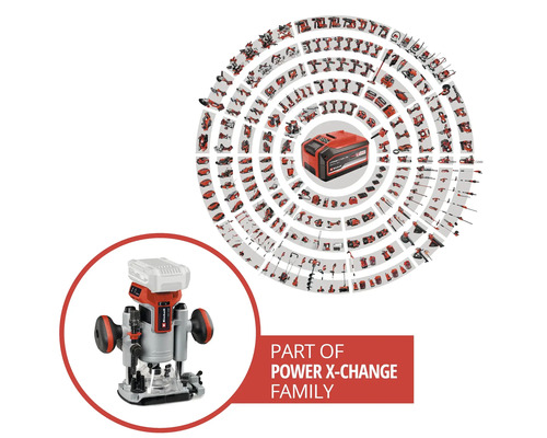 Einhell Power X-Change TP-RO 18 Li accufrees, zonder accu en lader