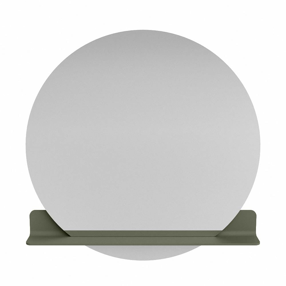Mondiaz Spot spiegel rond Ø100cm met planchet army