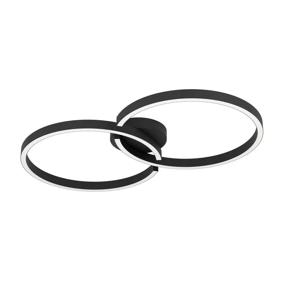 EGLO Amandolo Plafondlamp - LED - 67,5 cm - Zwart/Wit