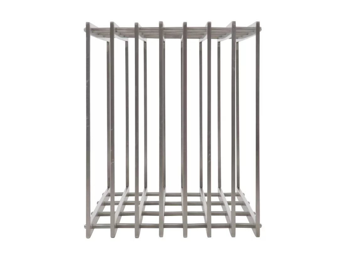 Etagère bois de cheminée - Métal - 50 x 40 x 100cm - Acier inoxydable - Irving