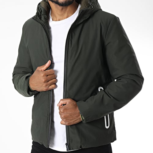 Veste Zippée Capuche TR-2203 Vert Kaki