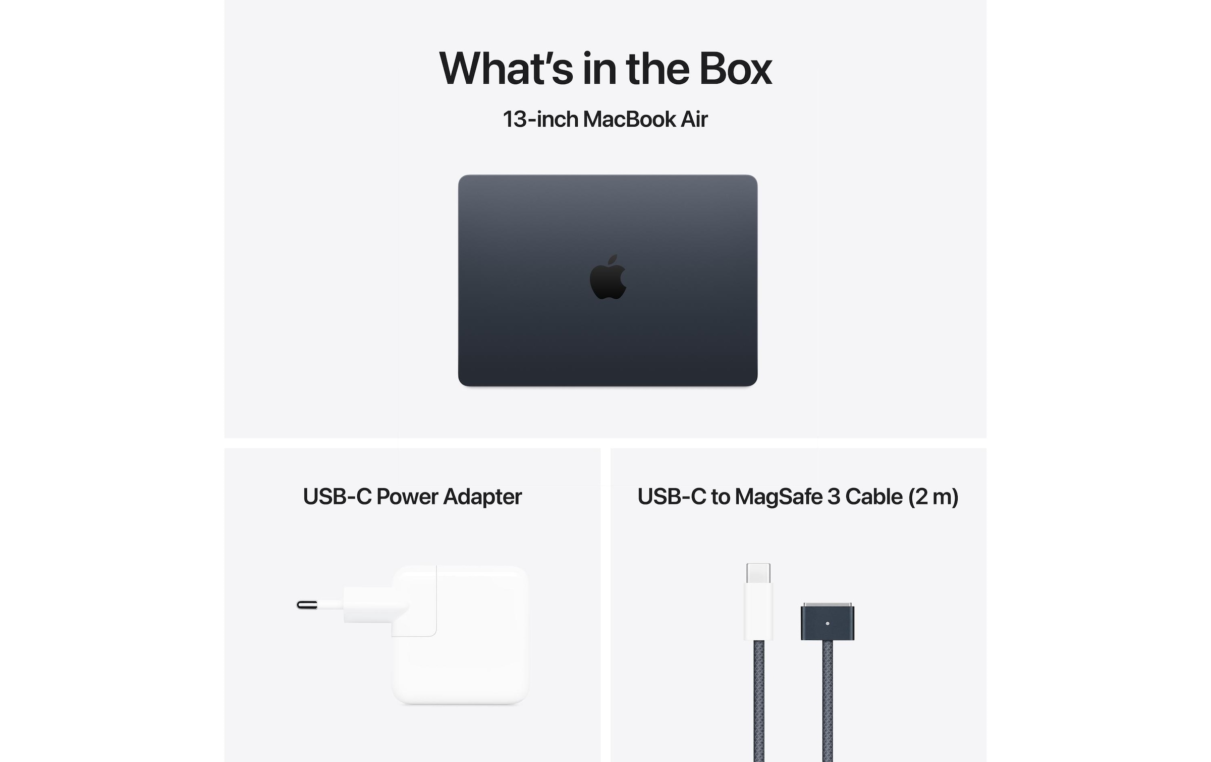 Apple Notebook »Air 13 2025 M4 10C GPU / 16 GB / 512 GB Midnight«
