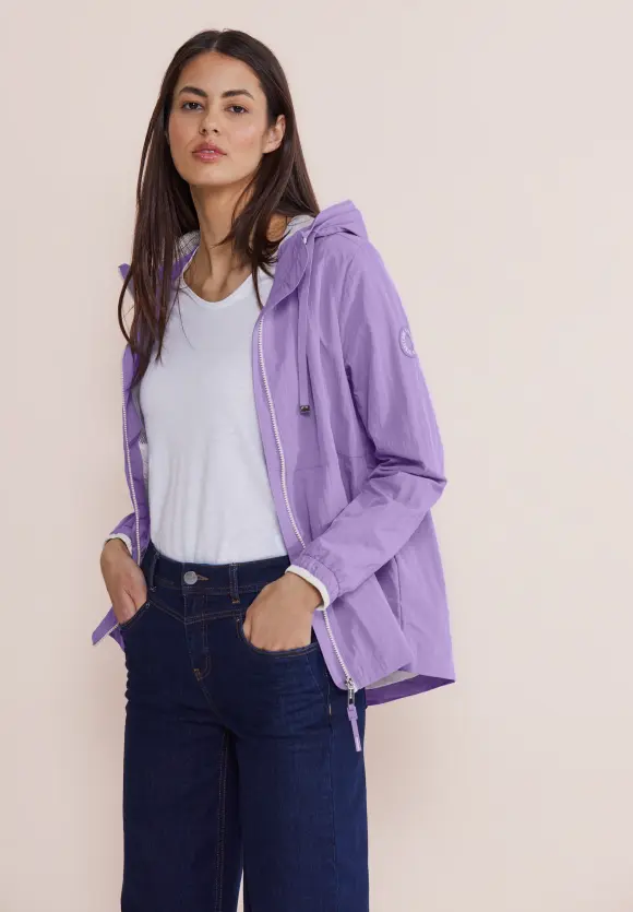 Moderner Windbreaker - shiny lilac