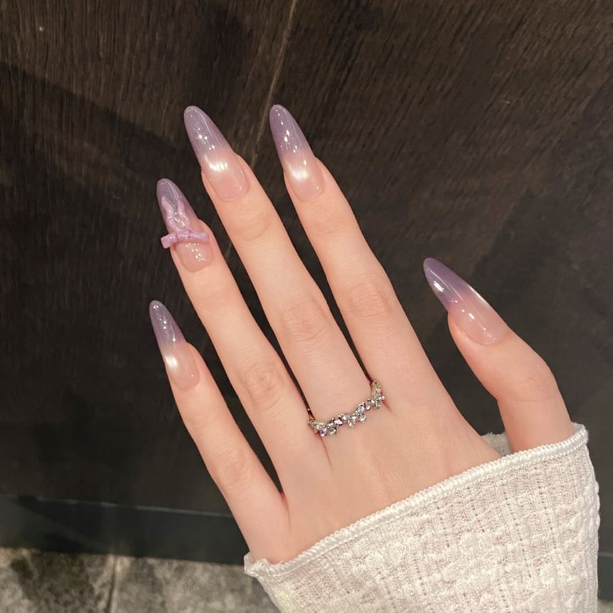eovda - Cat Eye Gradient Almond Press On Nail / Oval Press On Nail / Squoval Press On Nail