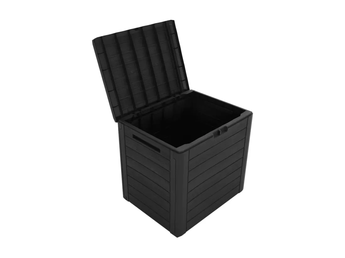 Boîte de stockage de jardin Marron 58,5x46x55 cm Polypropylène