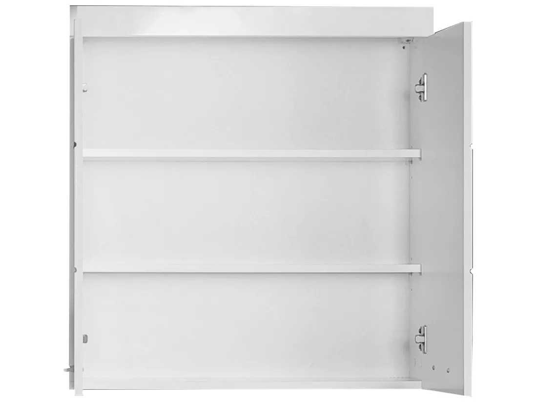 Meuble haut salle de bain mélaminé blanc. L - H - P : 73 | 77 | 23 cm
