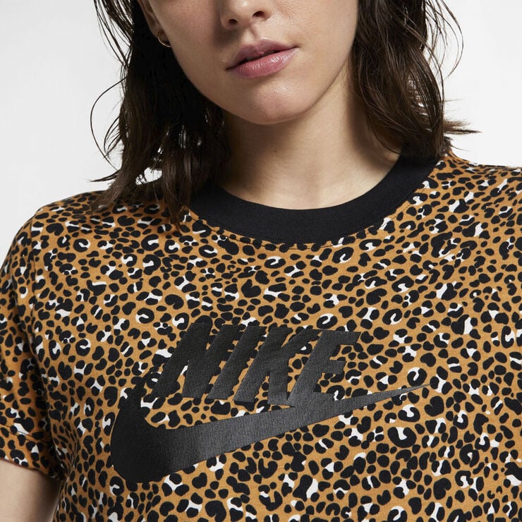 Nike Sportswear Print Ss Top Gul