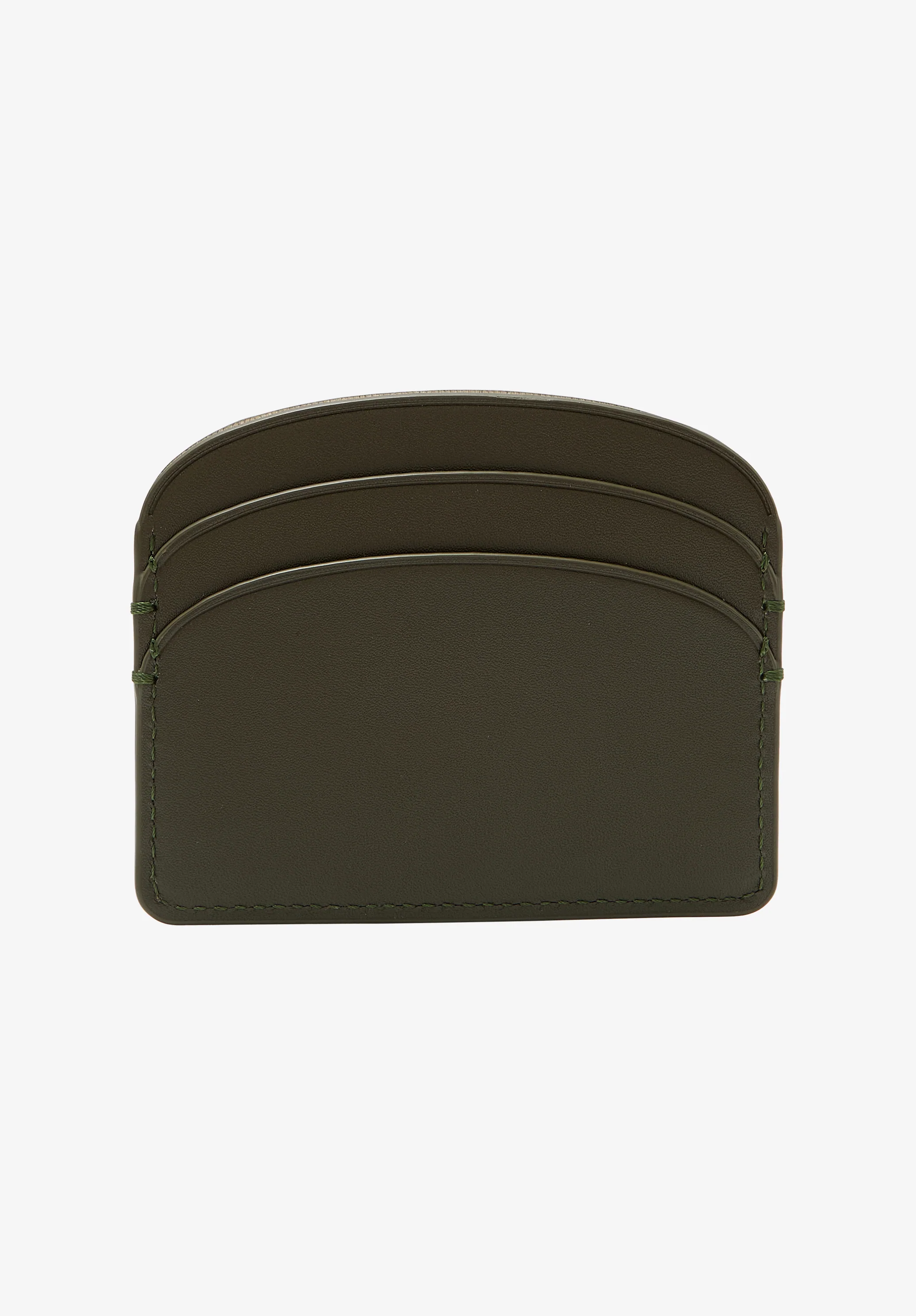 porte-cartes demi-lune - Kaki fonce