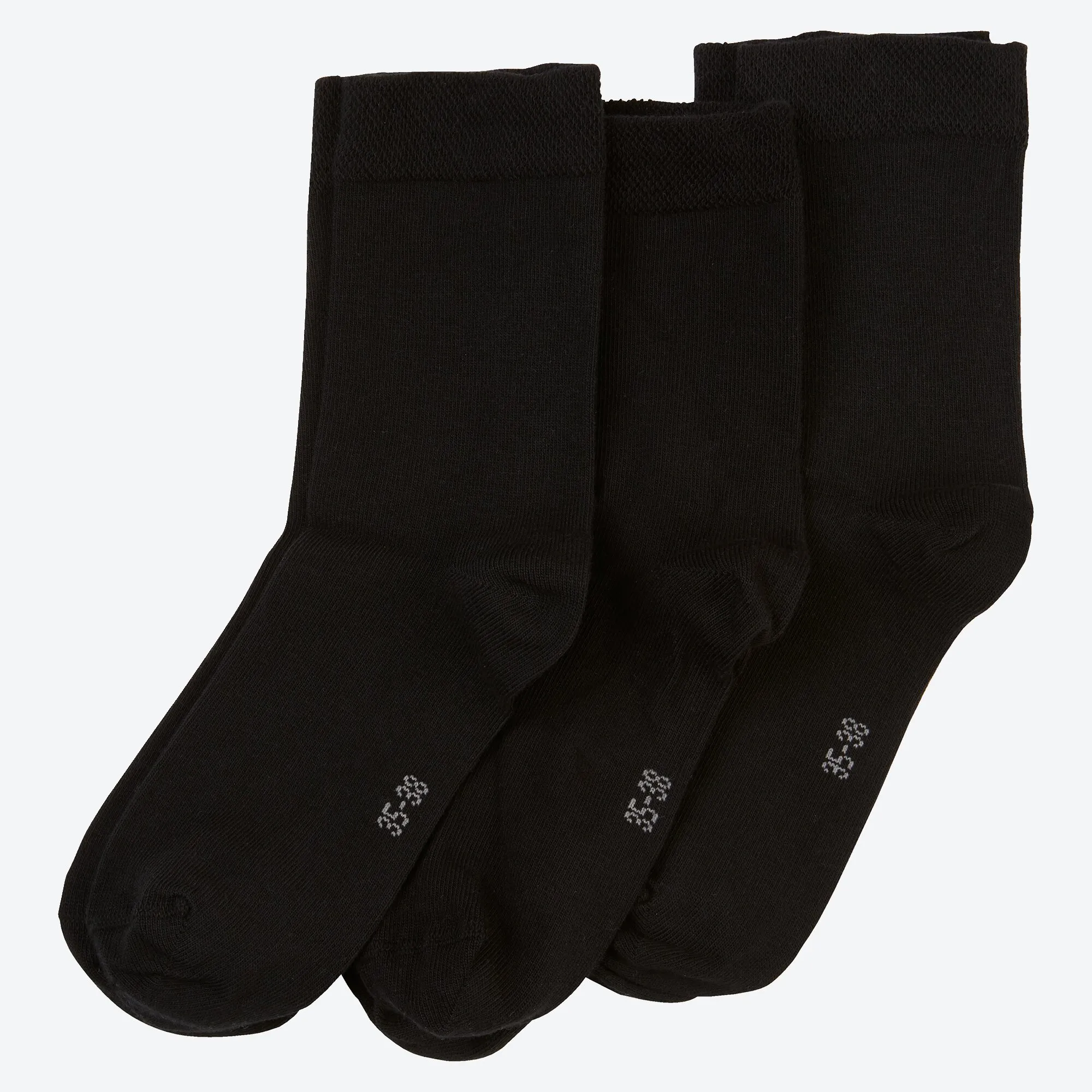 Unisex-Premium-Socken mit Komfort-Bund, 3er-Pack
