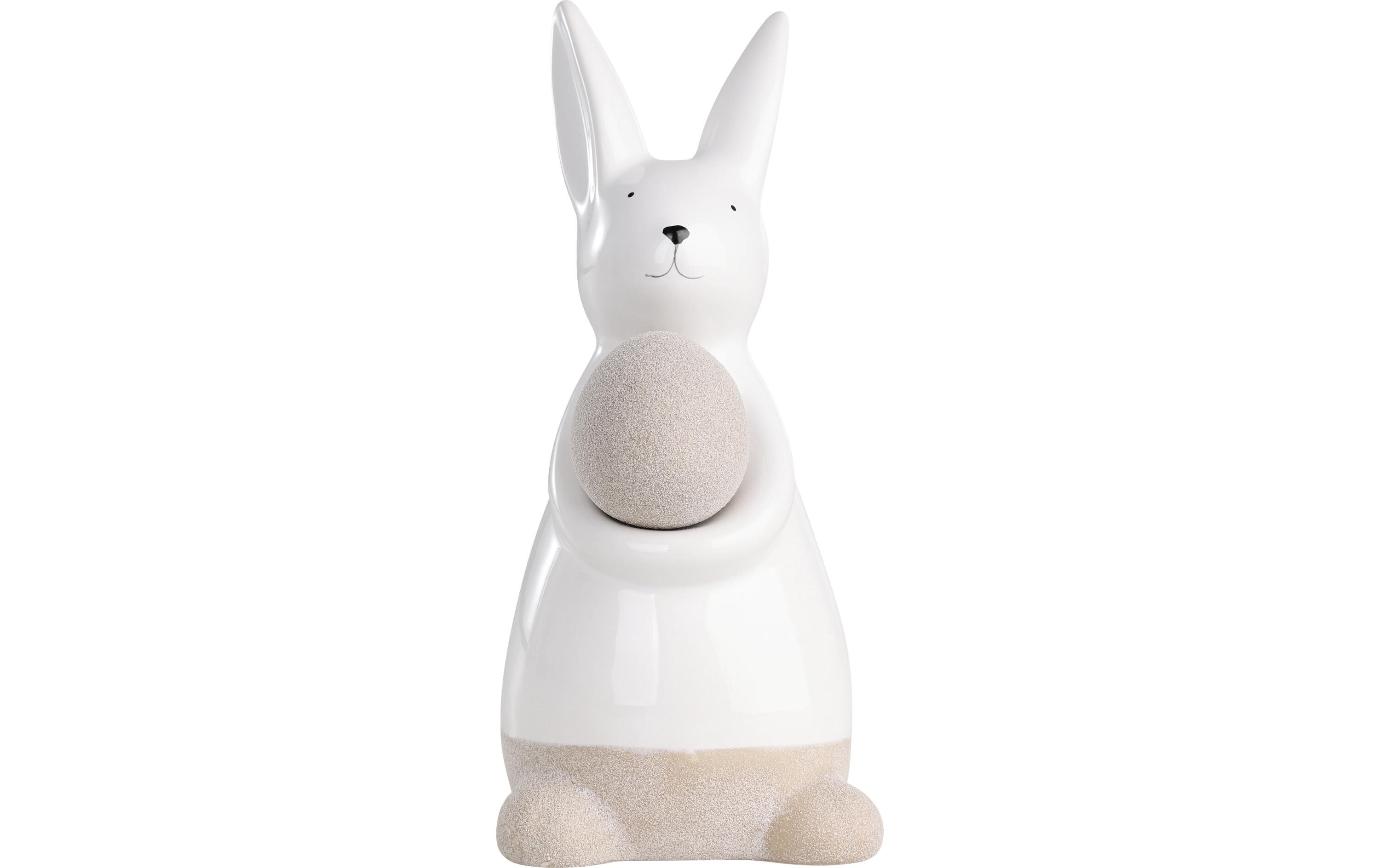 Hase Madiorano 17 cm, WeissOsterfigur