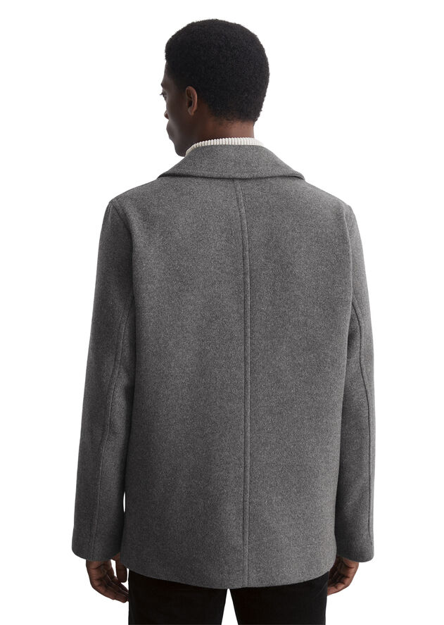 Marc O’Polo Jacket, EURO-wool, caban Dark grey melange