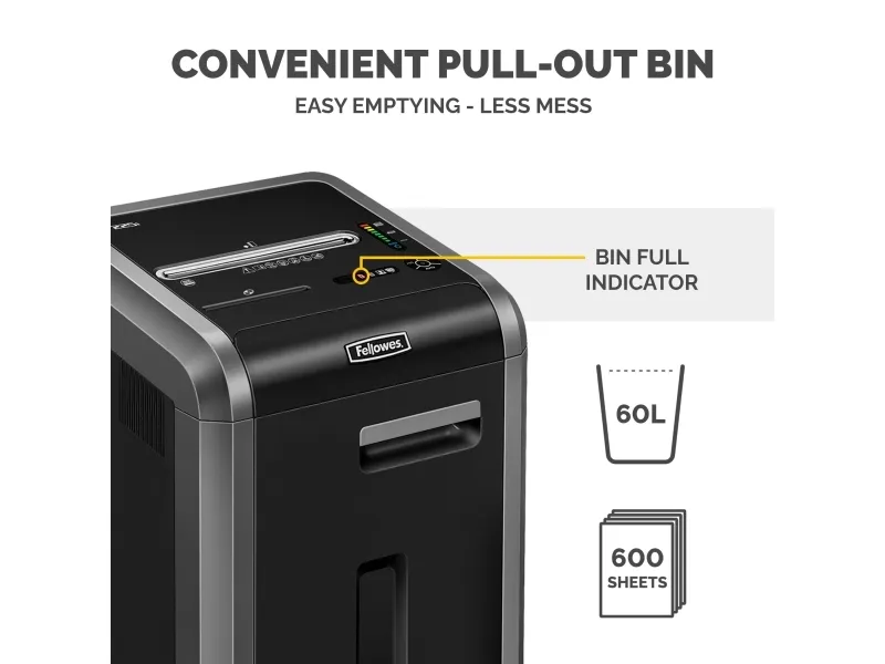 Makulator Fellowes Powershred 225ci krydsmakulering 4x38mm (P-4)