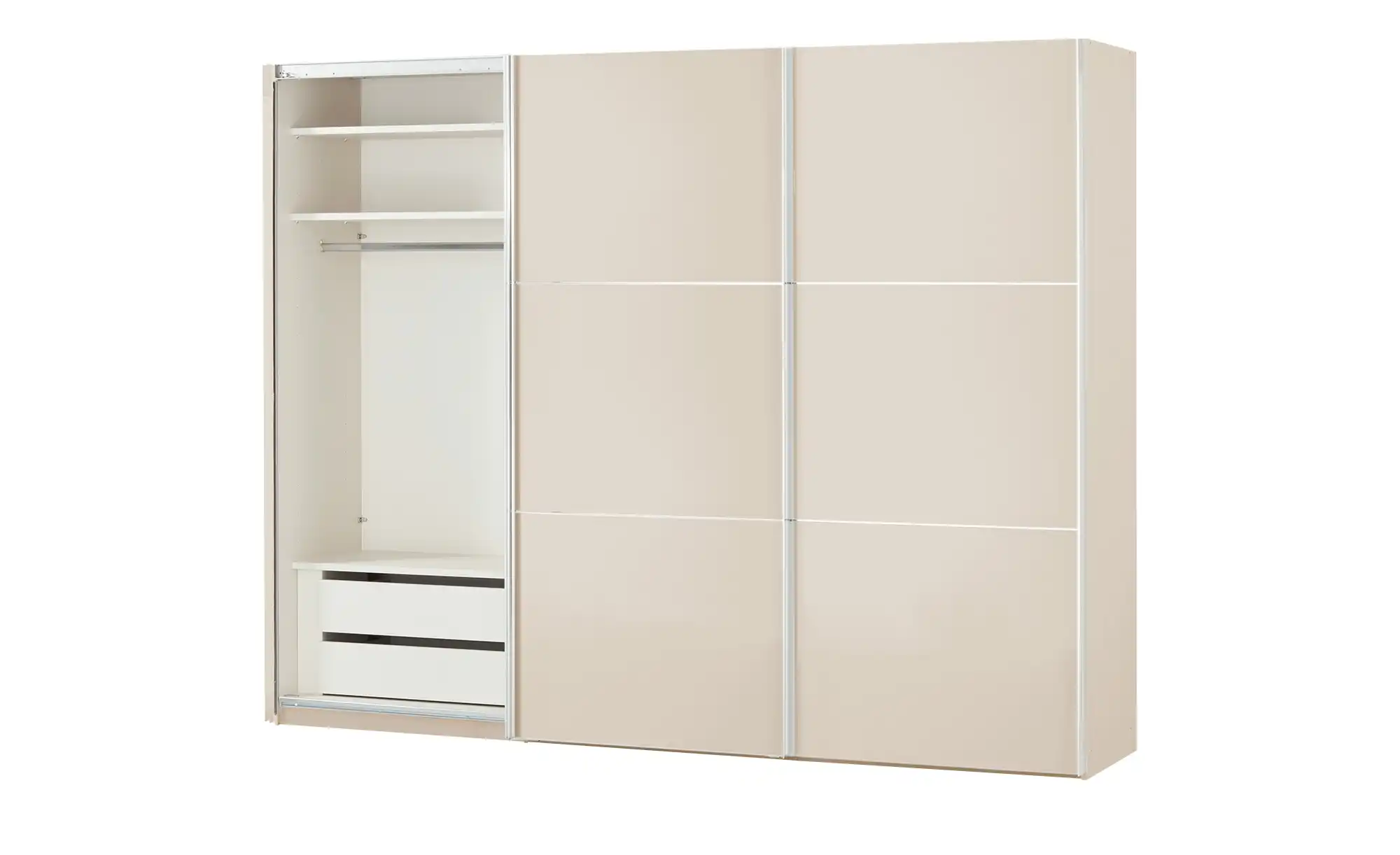 Schwebetürenschrank Ensenso Glas