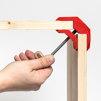 Playwood hoekverbinder voor plaatmateriaal 90° wit - 4 stuks