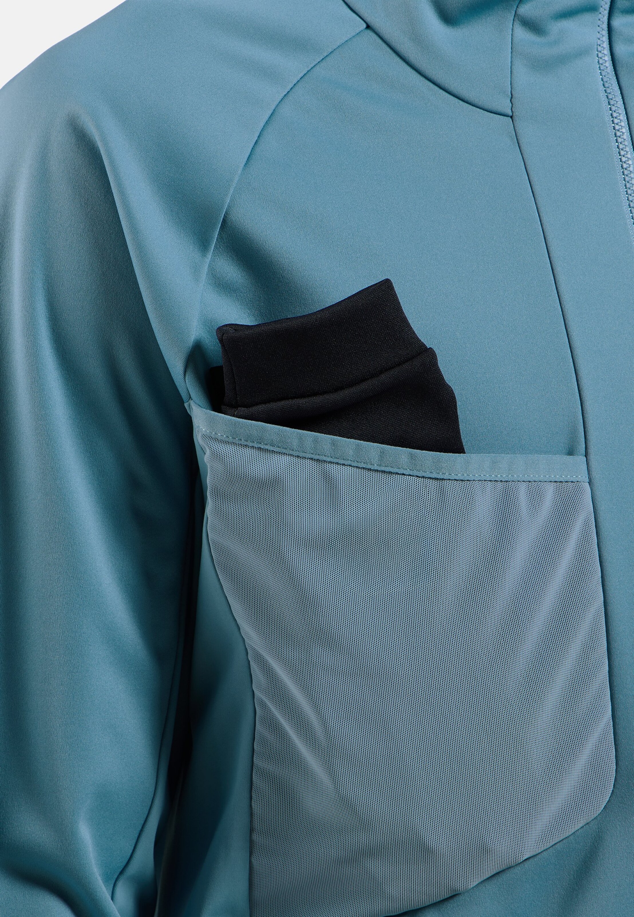 Winddichte Zeroweight X-Warm Langlaufjacke in provincial blue