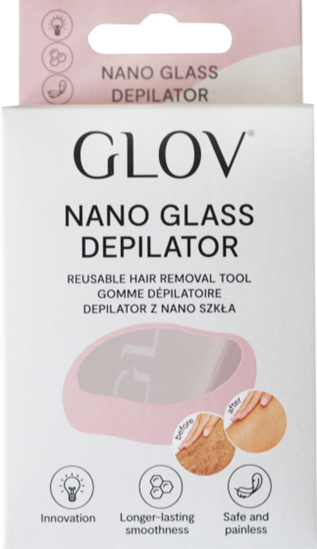 GLOV  Nano Glass Depilator, Pink