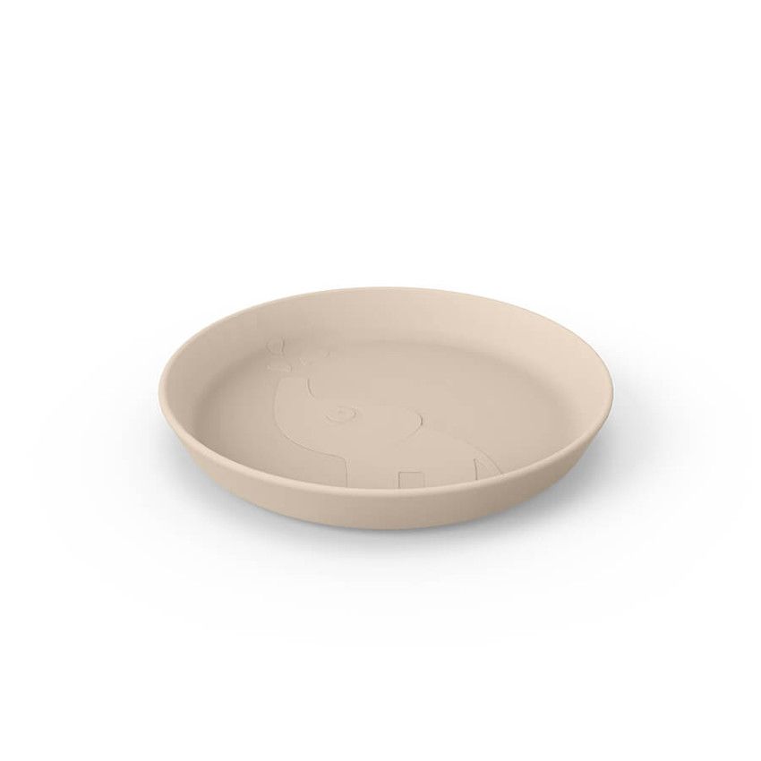 Assiette Kiddish - Elphée sable - Ecru
