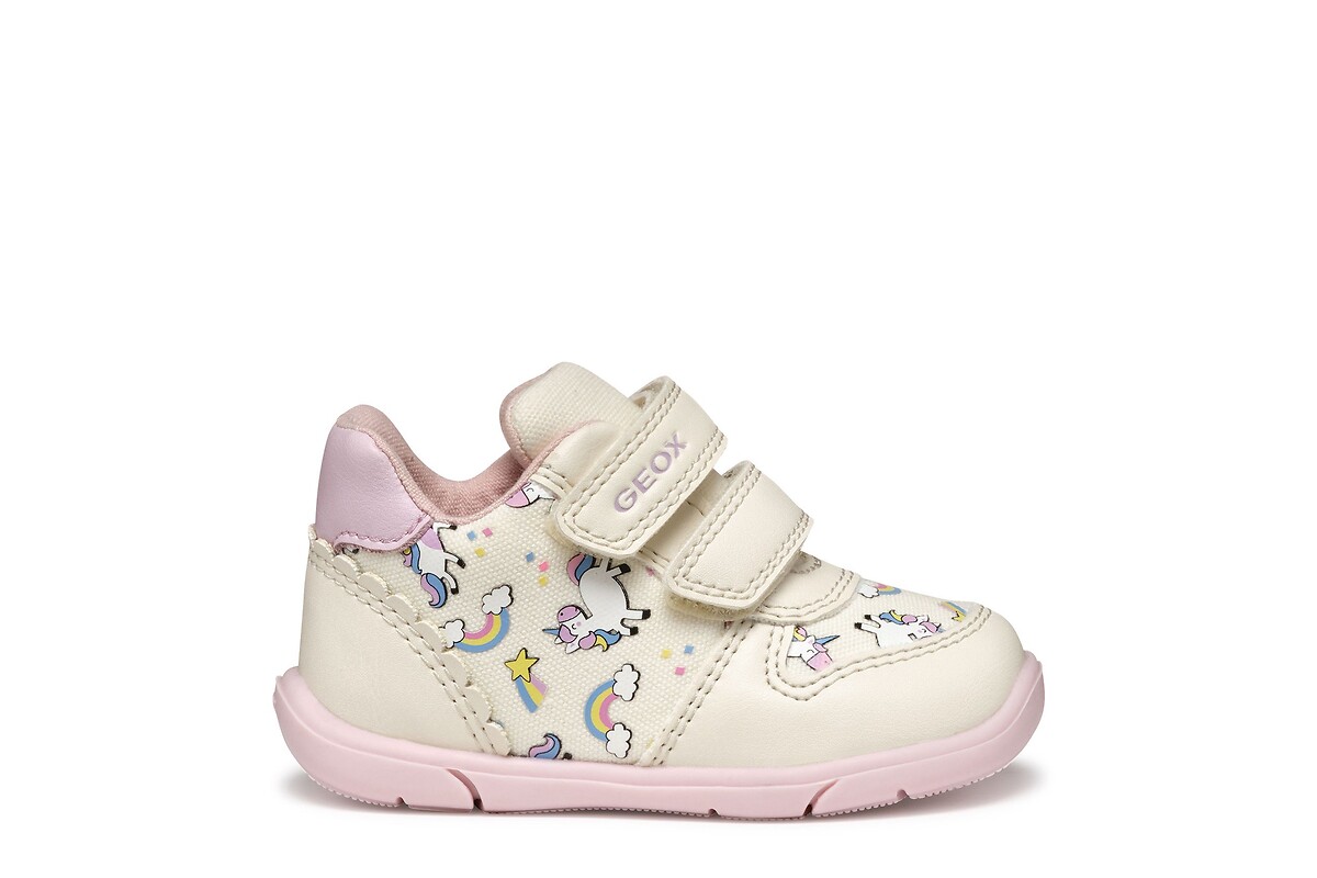 GEOX<br>Tênis respiráveis com velcro, primeiros passos, Zapito