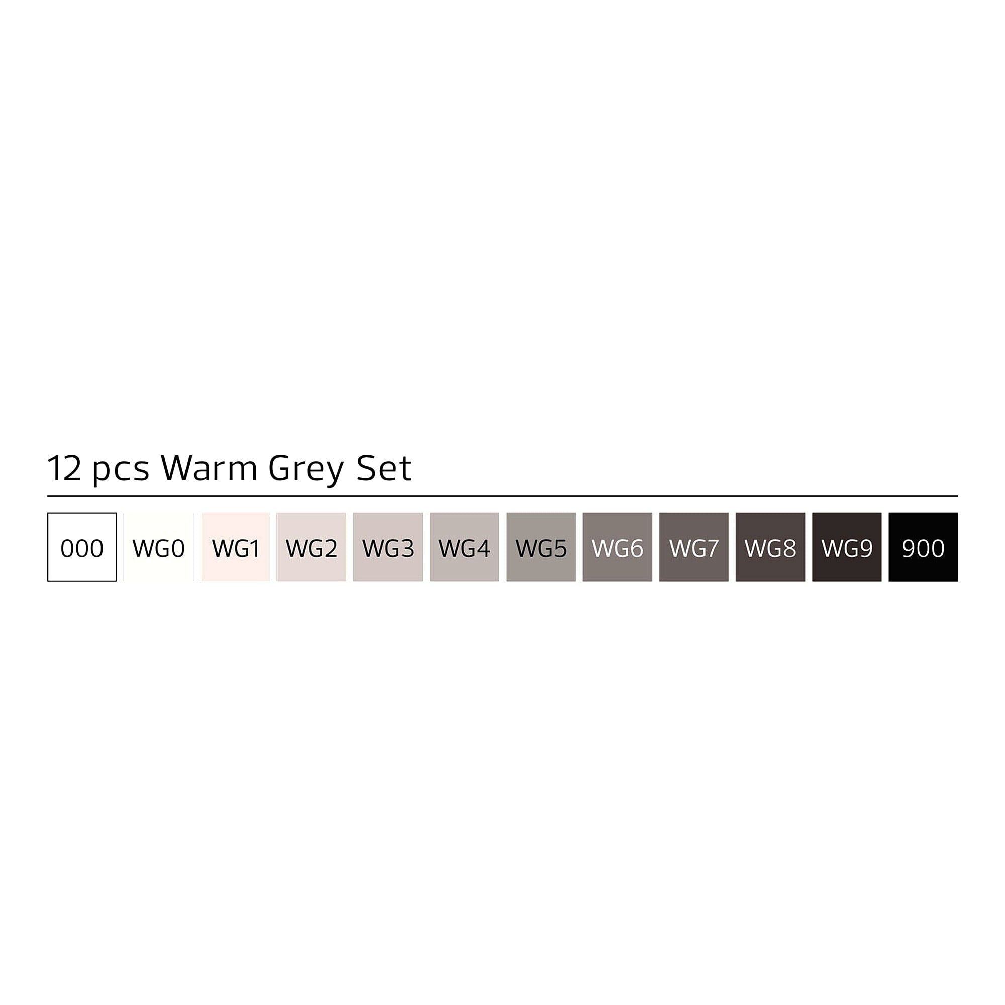 Stylefile<br>marker 12er grey set warm