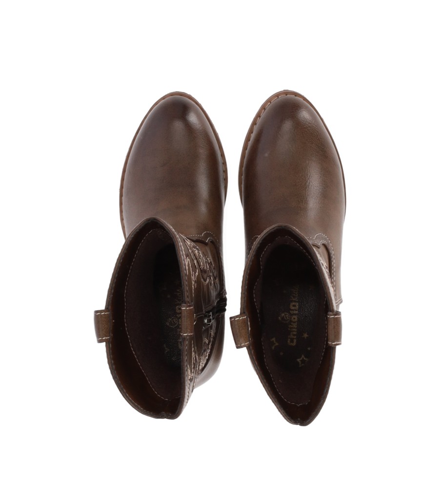 Botas infantis Chika10 Lisy tamanho 15 marrom