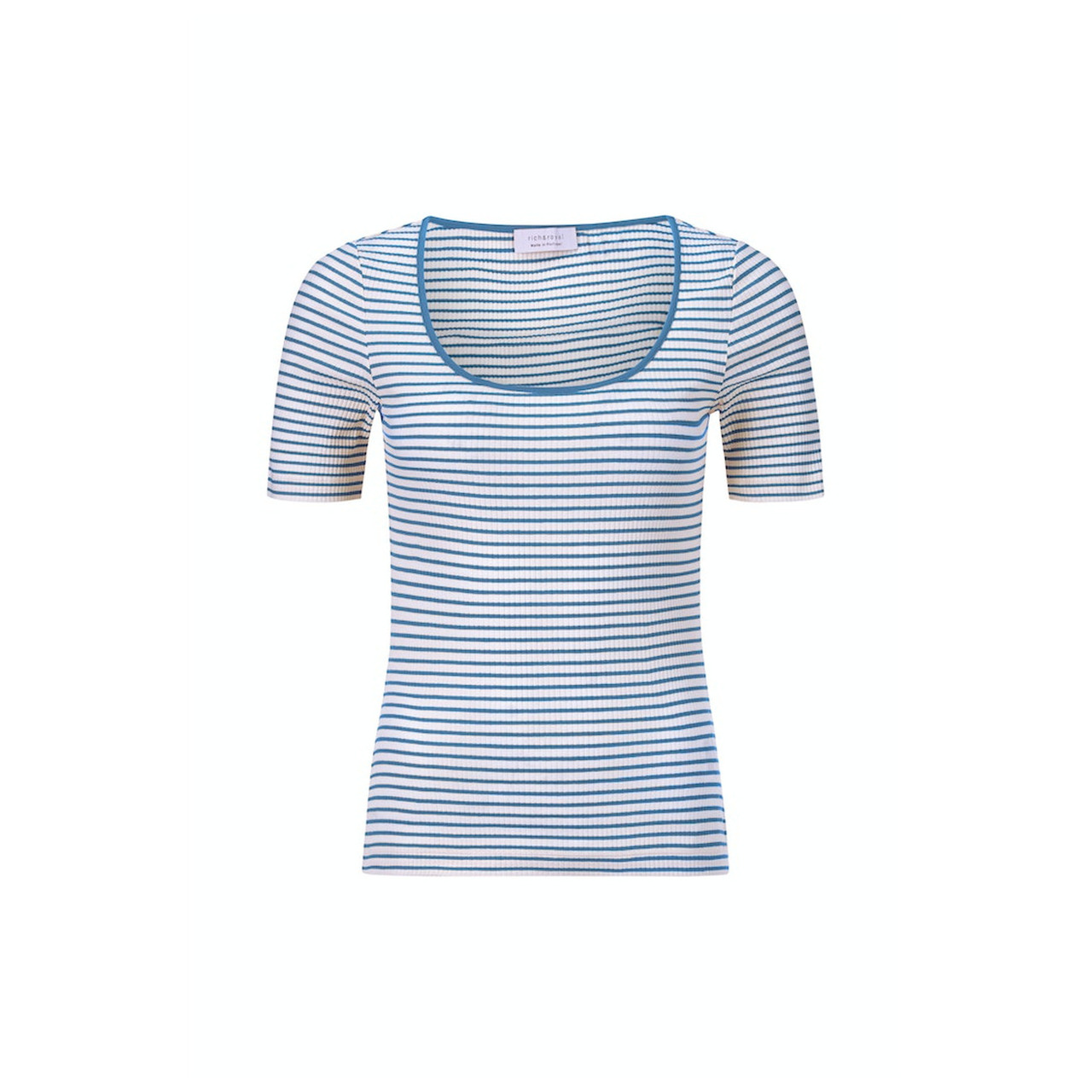 Rich & Royal Organic Rib Shirt Striped
