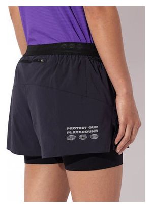 Short 2-en-1 Running Circle Legend Bleu foncé Femme